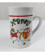 Vintage Royal Norfolk Happy Dancing Snowman 4.75&quot; Coffee Cup - €6,61 EUR