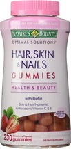 Nature&#39;s Bounty Hair Skin and Nails, 230 Gummies, 230 Count (Pack of 1) - £35.96 GBP