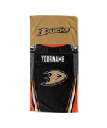 OFFICIAL NHL Jersey Personalized Beach Towel - Anaheim Ducks - $68.58 CAD