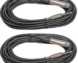 New 2Pack 15 Ft Foot 3-Pin Xlr Female To 1/4&quot; Trs Plug Microphone Mic Ca... - $26.59