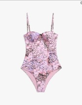 Onia x DVF Belle One Piece Swimsuit $195 in Pink Marble, Sz XS, Nwt! - £46.38 GBP