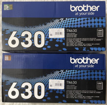 Brother 630 Black Toner Cartridge Two Pack TN630 Genuine OEM Sealed Retail Boxes - $39.98