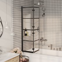 vidaXL Folding Shower Enclosure, 31.5x55.1", Aluminum Frame, Easy Setup - $305.99