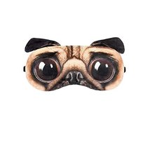 Beauty Cute Sleep Eye Mask Soft Eyeshade for Sleeping &amp; Travel,Pug - £18.75 GBP