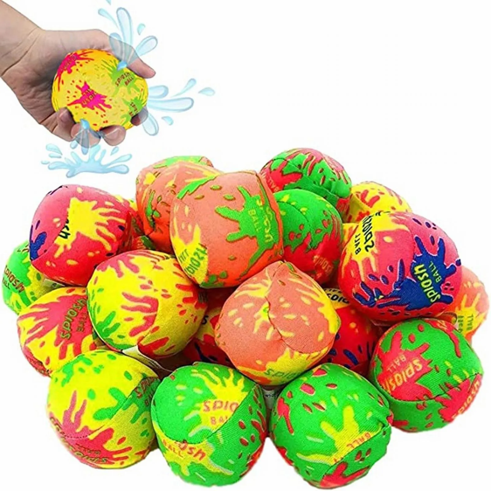 5pc Reusable Water Balls Water Toys Beach Balls Absorbent Cotton Balls Cott - £8.93 GBP+