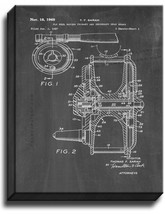 Fly Fishing Reel Patent Print Chalkboard on Canvas - $39.95+