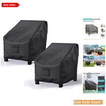 Universal Outdoor Lounge Chair Covers, 2 Pack Heavy Duty, Waterproof 38"... - $58.36