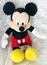 Disney Store 9&quot; Mickey Mouse Bean Bag Plush Toy - Clean &amp; Nice! - £7.45 GBP