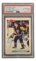 Joe Mullen Signed 1992 Bowman #58 Pittsburgh Penguins Hockey PSA Card / ... - £38.14 GBP