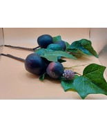 CRAFTS Artificial Fruit All Occasion 2 Plum Sticks  1 Large Grape Lot 3 - $8.91