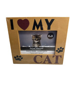 New Green Tree Gallery &quot;I Love My Cat&quot; Wooden Picture Frame  6&quot;x4&quot; -SHIP... - $645.88 MXN
