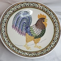 Vintage Rothwoman Art Pottery Stoneware large Rooster Pasta Serving Bowl Signed - £91.59 GBP