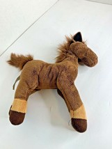 Animal Alley Plush Brown Horse Stuffed Animal Toy 10 in L x 12 in Tall - £8.14 GBP