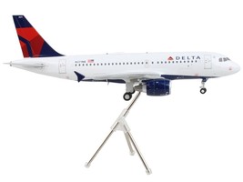 Airbus A319 Commercial Aircraft &quot;Delta Air Lines&quot; White with Red and Blue Tail - £96.43 GBP