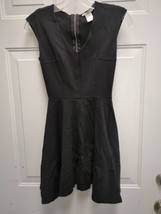 Bar III Black Sleeveless A Line Zipper Back Dress - £11.62 GBP