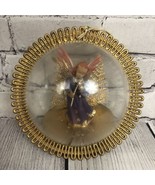 Vintage Plastic Christmas Diorama Ornament Jewel Brite Angel Made in Hong Kong - $25.00