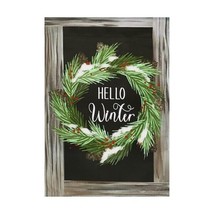 Style Selections 1-ft W x 1.5-ft H Winter Garden Flag  - Hello Winter. - £11.04 GBP