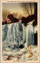 Minnehaha Falls in Winter Minneapolis Minnesota Postcard - £3.85 GBP