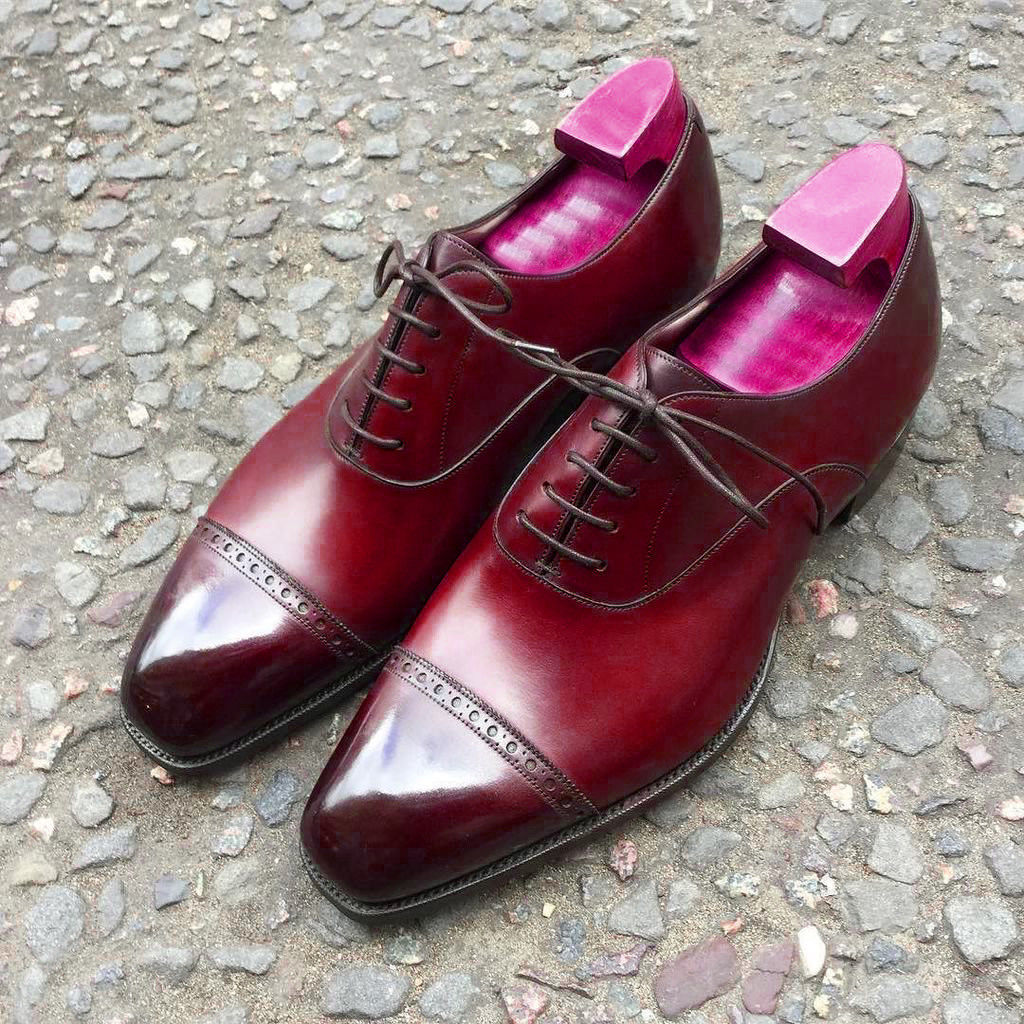 Handmade Men Fashion Footwear Dress Shoes Monks Brown Leather Monk Tuxedo Shoes