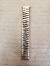 FOSTER  gold Stainless stretch Band 1970s Vintage Watch Band W135 - £42.91 GBP
