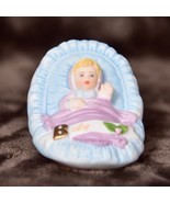 Enesco Growing Up Birthday Girls Figurine Baby Vintage 1983 Blonde Vintage - €16,43 EUR