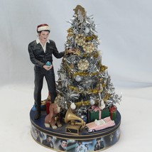 Bradford Exchange Elvis Rock N Roll Christmas Tree Figure Collectible Musical - £156.37 GBP