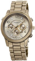 NEW Akribos XXIV AK648YG Mens Ultimate Multi Function Classy Gold-Tone Watch - £43.48 GBP