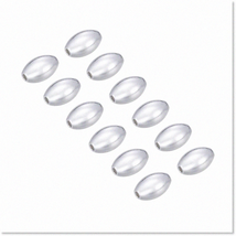 200pcs 8mm Smooth Oval Rice Metal Spacer Loose Beads - Silver Plated Finish for - $35.63