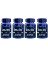 NEURO-MAG MAGNESIUM L-THREONATE BRAIN MEMORY HEALTH 4 BOTTLES LIFE EXTEN... - $121.76