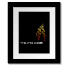 Light My Fire by Doors - Song Lyric Inspired Music Art Print, Canvas or ... - $19.00+