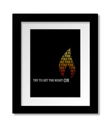 Light My Fire by Doors - Song Lyric Inspired Music Art Print, Canvas or ... - €16,22 EUR+