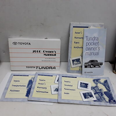 2000 Toyota Tundra Owners Manual - $44.55 2000 Toyota Tundra Owners Manual - $44.55