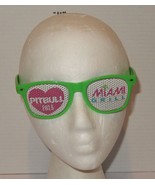 Pitbull 2015 Miami Grill Green Promo Party Sunglasses Neon Retro Shutter... - $34.68 CAD