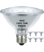 2 Pack H&amp;Z Par30 Short Neck 75W 120V, 3000K Flood Light with E26 Medium ... - $22.41 CAD