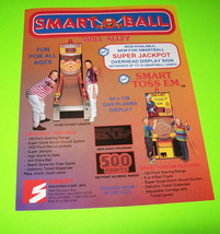 Smart Ball Orig Nos Ball Toss Redemption Game Machine Sales Flyer #2 - £17.97 GBP