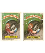 1986 Garbage Pail Kids Series 4 GPK Cards 127a Travellin&#39; Travis/127b Fl... - €4,31 EUR