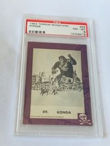 Famous Monsters Rosan Trading Card 1963 vtg PSA 8 Horror #18 Konga Gorilla Ape 2 - £391.52 GBP