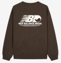 New Balance UNI Seoul Exclusive Sweatshirt Unisex Casual Top Brown NBNCF... - $112.41