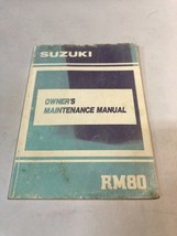 1990 Suzuki RM80 Motorcycle Owner&#39;s Maintenance Manual - $13.16