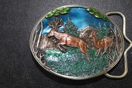 Deer belt buckle- NEW - £11.71 GBP