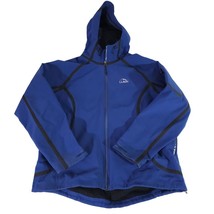 L.L.Bean Mens Blue Hooded Jacket XL Soft Shell Long Sleeve Hoodie Zip Up... - $53.45