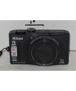 Nikon COOLPIX S8100 12.1MP Digital Camera - Black Tested Works Battery SD - $258.36