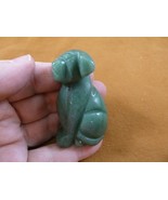 (Y-DOG-LA-730) green LABRADOR Dog carving FIGURINE gemstone dogs DALMATI... - $321.66 MXN