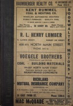 Burch Directory 1951 Advert &amp; Buyer&#39;s Guide for Mansfield Ohio Book - $33.79