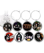 Kiss Music Band  party theme wine glass cup charms markers 8 party favors - €9,27 EUR
