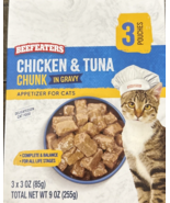Beefeaters Chicken &amp; Tuna Chunks in Gravy Cat Food `1 Pack of 3 Pouches-... - $347.63 MXN