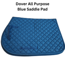 Dover All Purpose Blue English Saddle Pad USED image 1