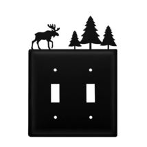 Village Wrought Iron ESS-22 8 Inch Moose and Pine Trees - Switch Cover D... - $21.20