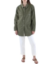 Jessica Simpson Women&#39;s Army Green Denim Short Shirt Jacket XS NWT - £18.96 GBP