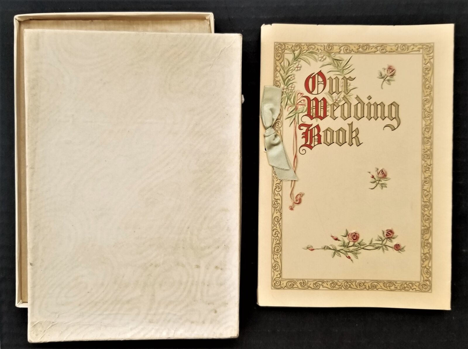 Primary image for 1923 antique WEDDING BOOK CERTIFICATE huntingdon pa Wm McKinney Martha Larrg